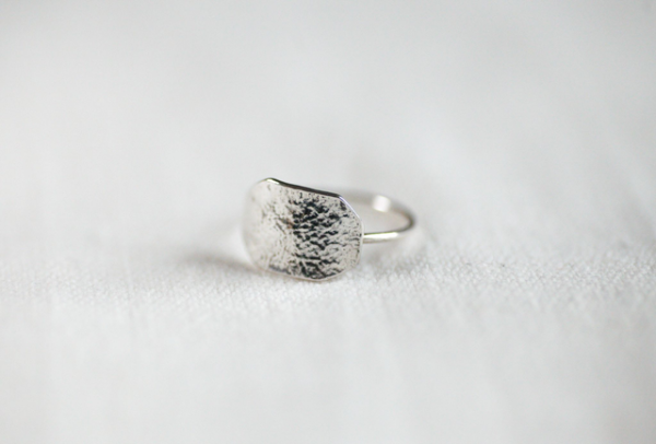 Bague plateau Chaos octogonale